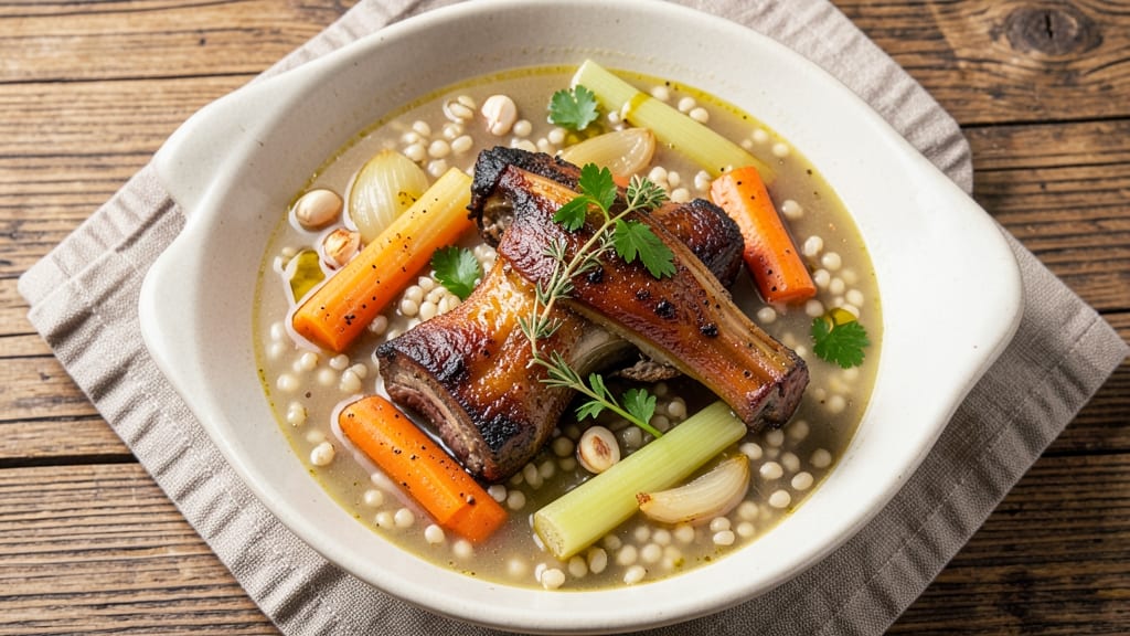 Beef Bone and Barley Soup Recipe: Deep Umami Richness from Slow-Simmered Bones