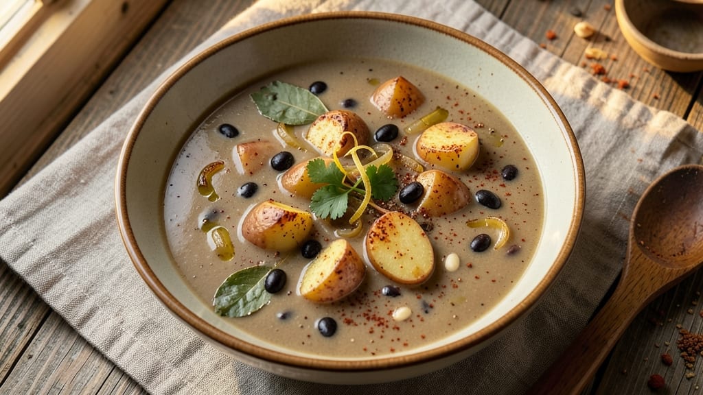 Black Bean and Potato Soup Recipe: Smoky Spice and Creamy Velout Magic