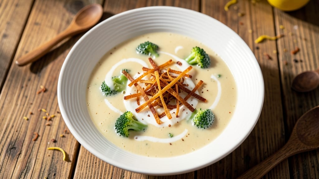Applebee's Broccoli Cheese Soup Recipe: Velvety Creamy Texture With Crispy Celery Crown Topping