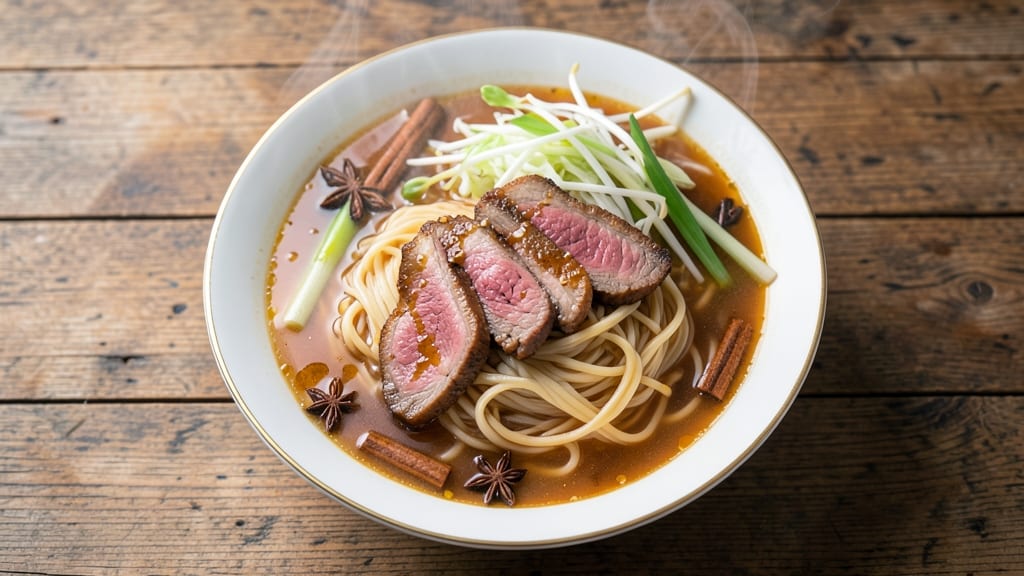 Beef Kway Teow Soup Recipe: Wok-Seared Beef and Flat Noodles in Fragrant Star Anise Broth