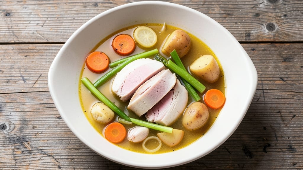Alpine Village Chicken Soup Recipe: Herbal Mountain Comfort With Crispy Celery Crowns