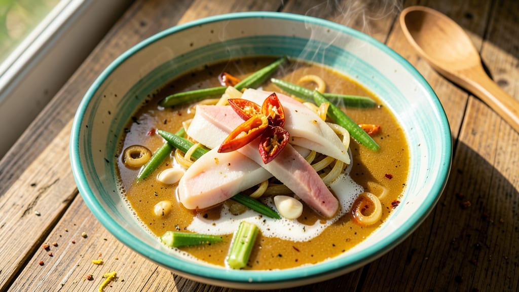 Belizean Conch Soup Recipe: Citrusy Coconut and Okra Harmony