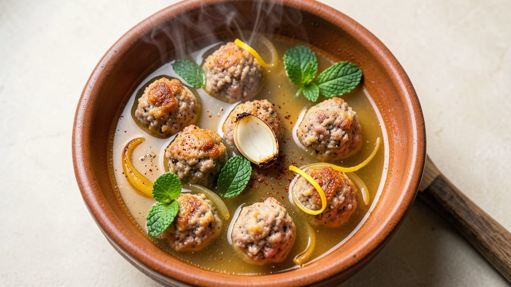 Albondigas Soup Recipe with Mint: Herb-Infused Meatballs in Bright Tomato Broth