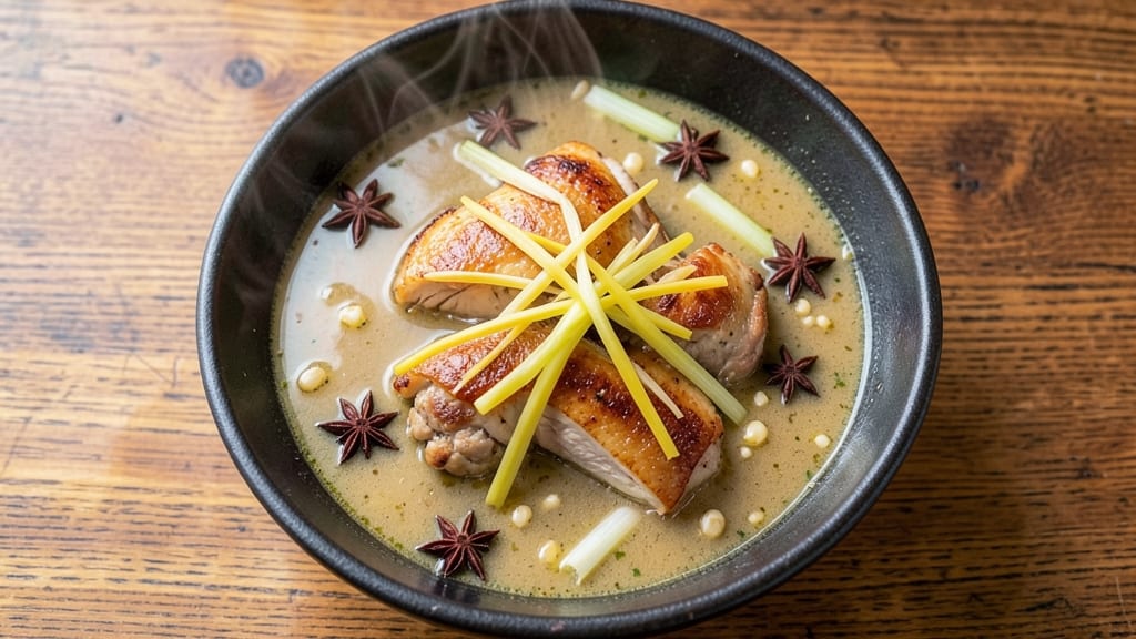 Asian Style Chicken Soup Recipe: Fragrant Ginger-Lemongrass Broth with Silky Noodles