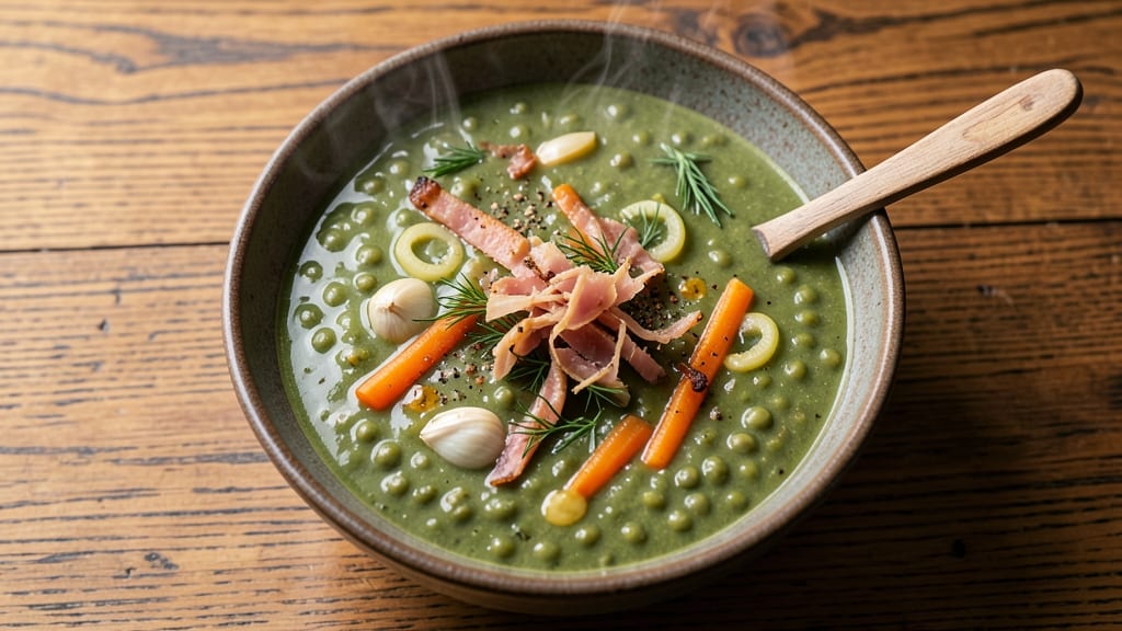 Andersen's Pea Soup With Ham Recipe: Smoky Ham and Sweet Pea Harmony