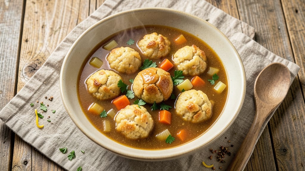 Authentic German Knoephla Soup Recipe: Pillowy Dumplings in Savory Broth