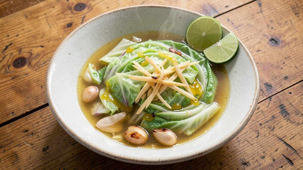 Asian Cabbage Soup Diet Recipe: Lightweight Ginger-Lime Detox Cleanser