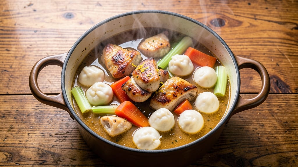 Best Chicken and Dumplings Soup Recipe Ever: Fluffy Dumplings That Soak Up Broth
