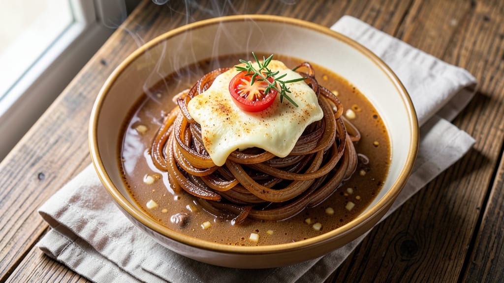 Better Than Bouillon French Onion Soup Recipe: Deep Caramelized Onions and Gruyère Cloud