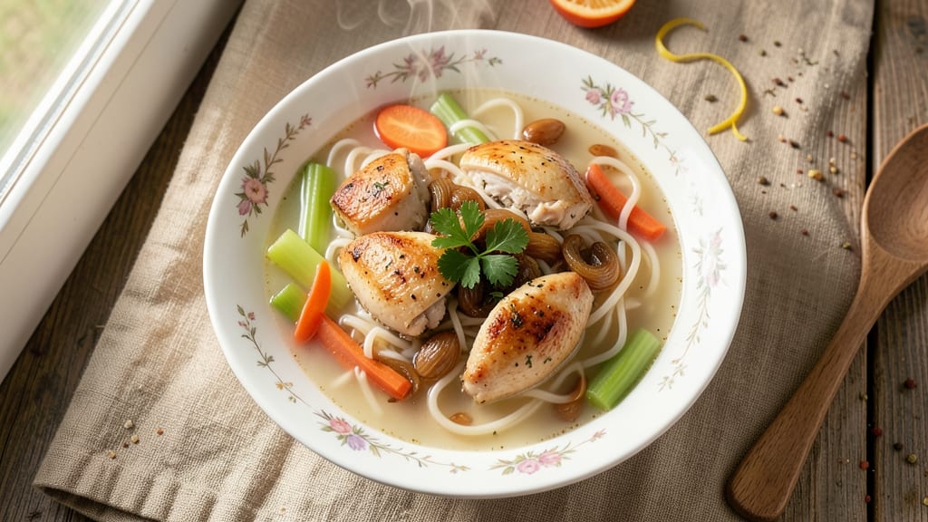 Best Rated Homemade Chicken Noodle Soup Recipe: Grandma-Style Healing in One Pot