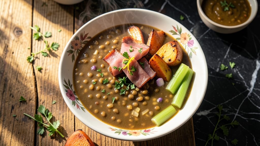 Uncle Bill's Split Pea Soup Recipe: Smoky Ham and Caramelized Onion Depth