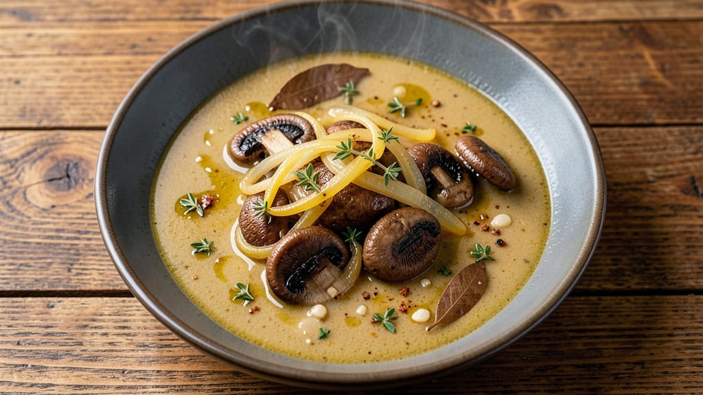 Bavarian Mushroom Soup Recipe: Creamy Beer-Braised Earthiness