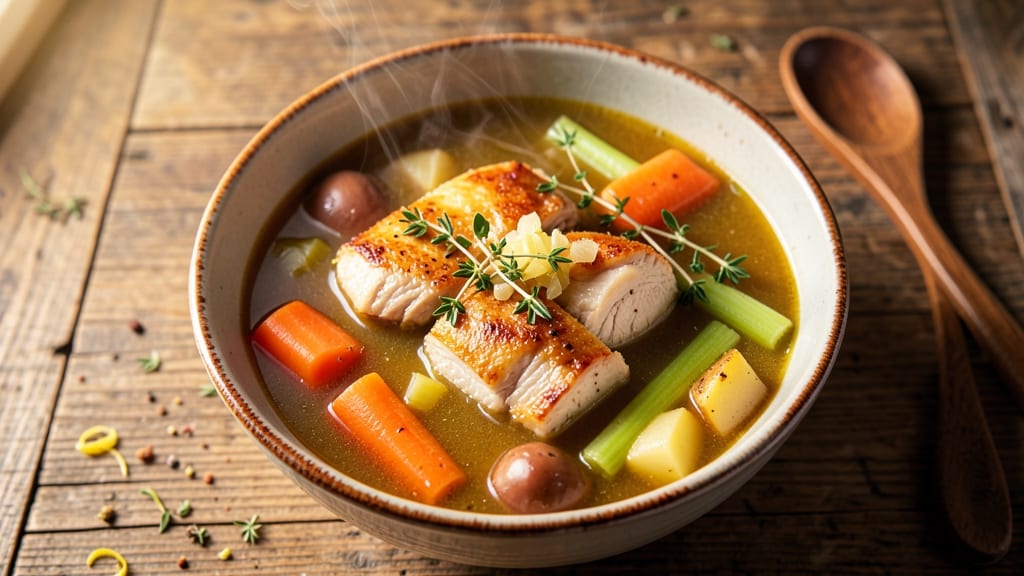 Alpine Village Inn Chicken Soup Recipe: Homestyle Healing With Herbed Croutons