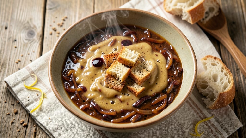 Bavarian Onion Soup Recipe: Caramelized Onions and Crispy Bread Crowns