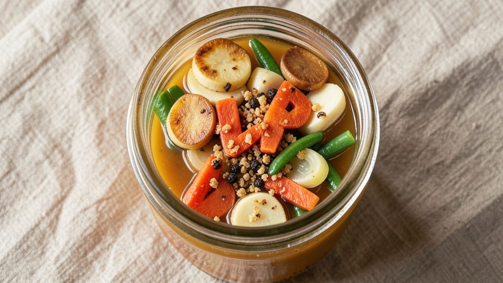 Alphabet Soup in a Jar Recipe: Pantry-Friendly Comfort With Crunchy Celery Crowns