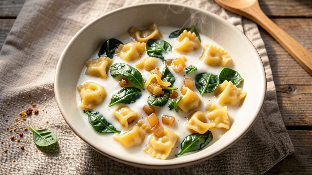 Aldi Tortellini and Spinach Soup Recipe: One-Pot Creamy Comfort in 25 Minutes