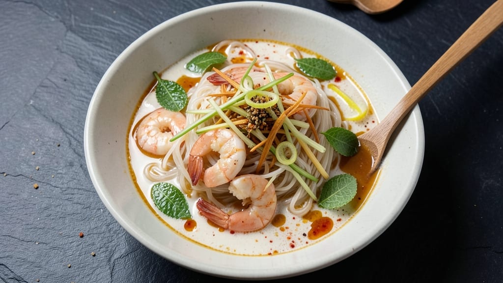 Authentic Thai Noodle Soup Recipe: Fragrant Lemongrass and Kaffir Lime Broth Magic
