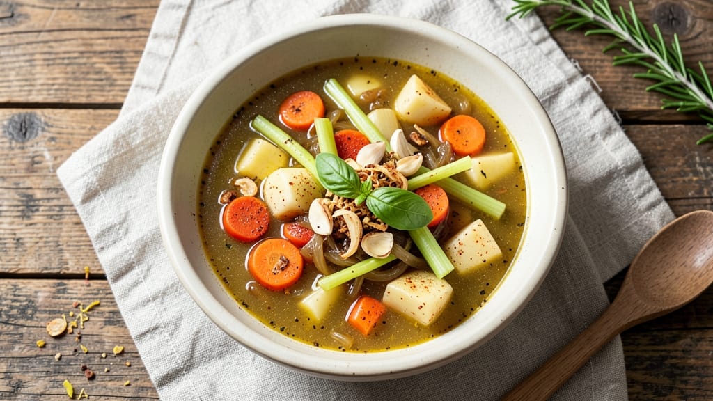Best Vegetable Soup Recipe in the World: Layered Broth Brilliance With Celery Crown Crunch