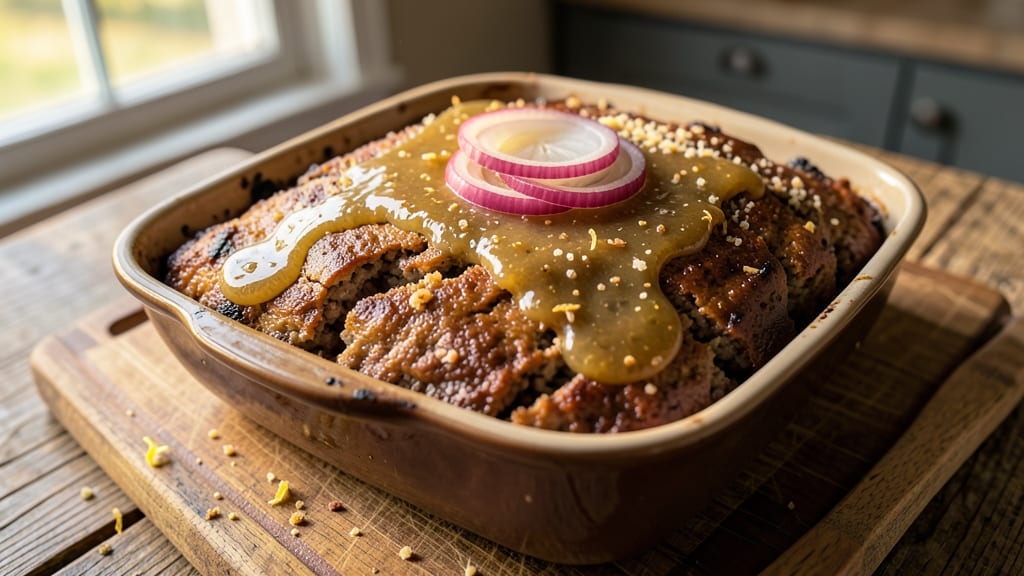 Classic Meatloaf Recipe With Lipton Onion Soup Mix: Juicy Glaze and Savory Crust in One Bowl