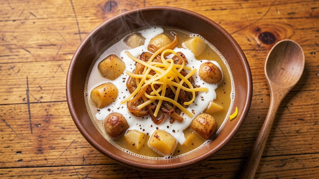 Beer Potato Soup Recipe: Malty Depth and Crispy Cheese Crowns