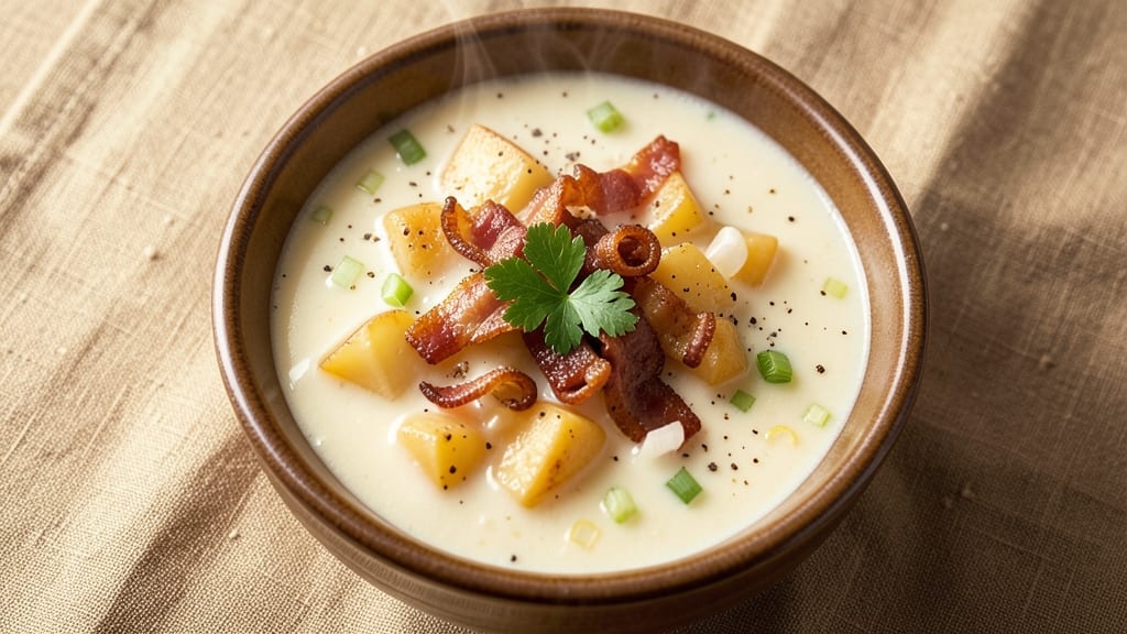 Applebee's Potato Soup Recipe: Creamy Bacon-Infused Velouté With Crunchy Celery Crowns