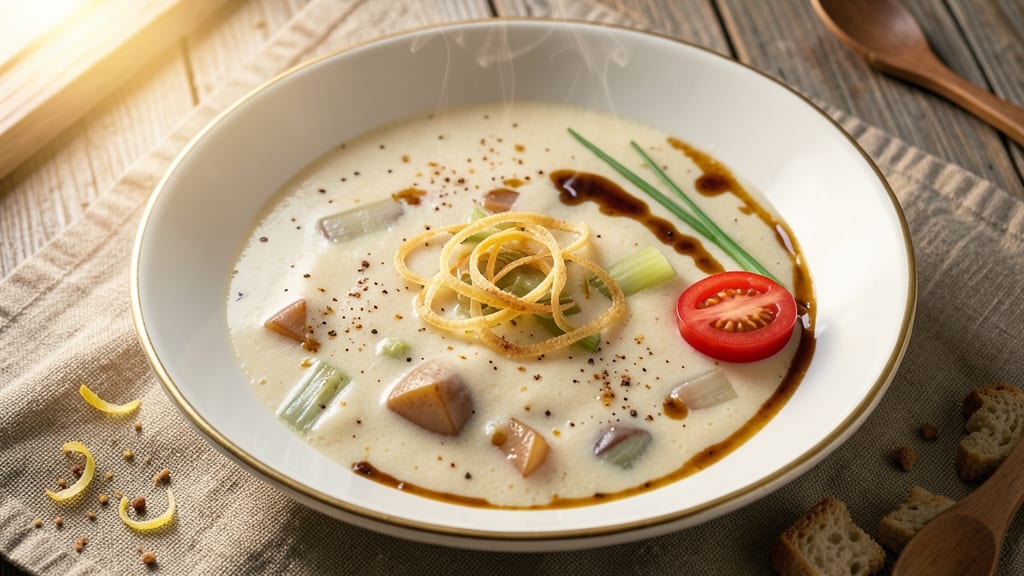 Asiago Bisque Soup Recipe: Creamy Celery Crown Crunch in 30 Minutes