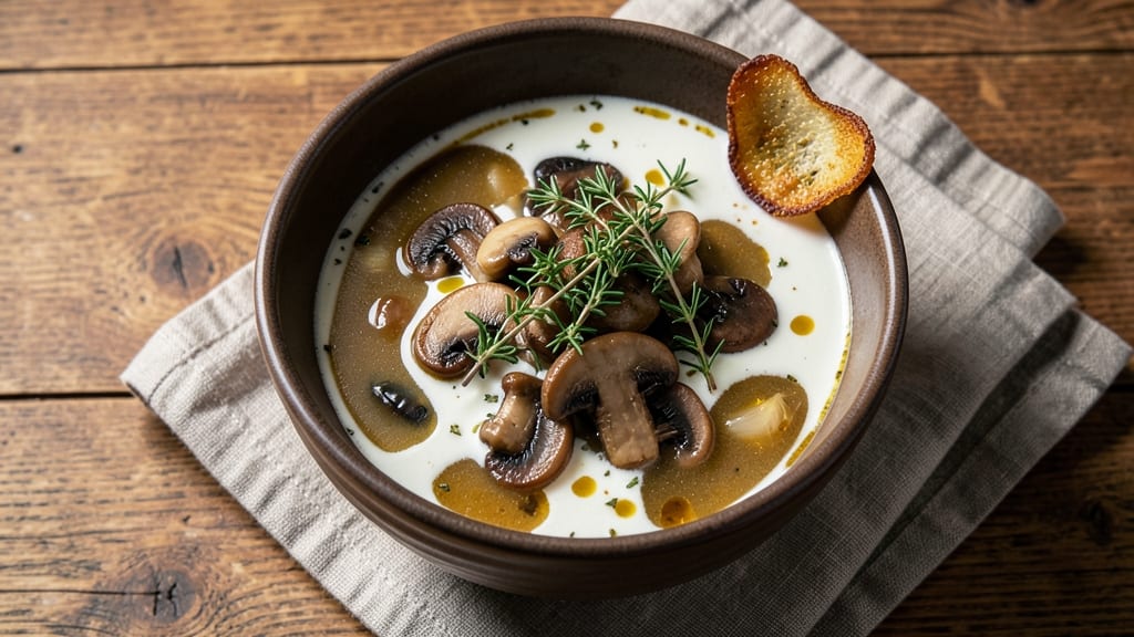 Award-Winning Mushroom Soup Recipe: Velvety Wild Mushroom Depth With Thyme-Infused Crunch