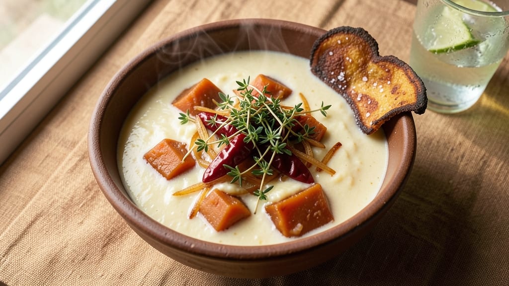 Authentic Jamaican Pumpkin Soup Recipe: Spiced Sweet Potato and Coconut Cream Velout