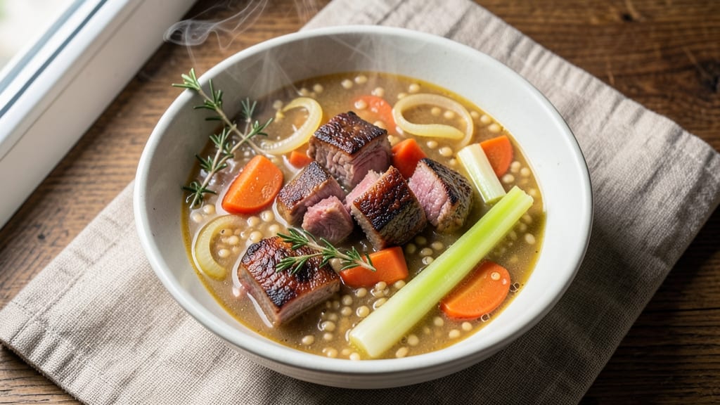 Beef Barley Soup Pressure Cooker Recipe: Ultra-Rich Flavor in 35 Minutes