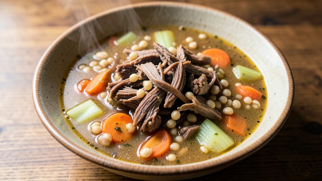 Beef Barley Soup Recipe With Leftover Roast: Leftover Reinvention With Deep Umami Flavor
