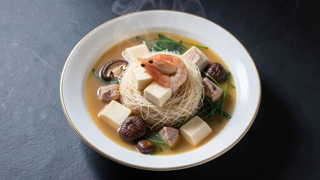 Birds Nest Soup Recipe Filipino Style: Silky Tofu and Wakame in Fragrant Broth