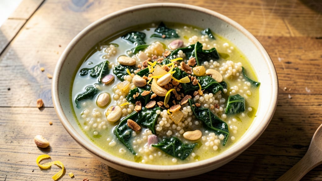 Amy's Kale and Quinoa Soup Recipe: Earthy Greens and Protein-Packed Warmth