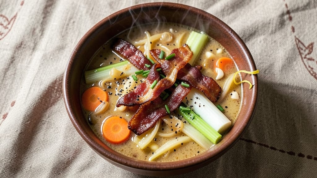 Bacon Beer Cheese Soup Recipe: Smoky Beer-Braised Depth With Crispy Bacon Bits