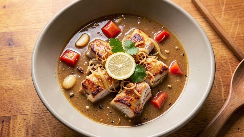 African Chicken Peanut Soup Recipe: Rich Peanut-Broth Velouté With Tender Chicken