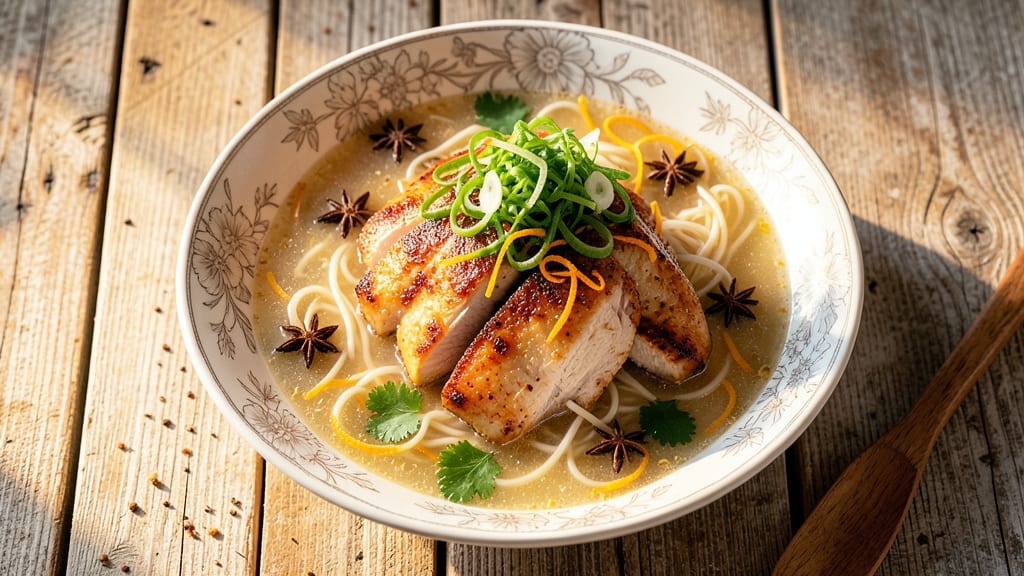Asian Clear Chicken Soup Recipe: Light and Clarifying Broth With Silky Rice Noodles