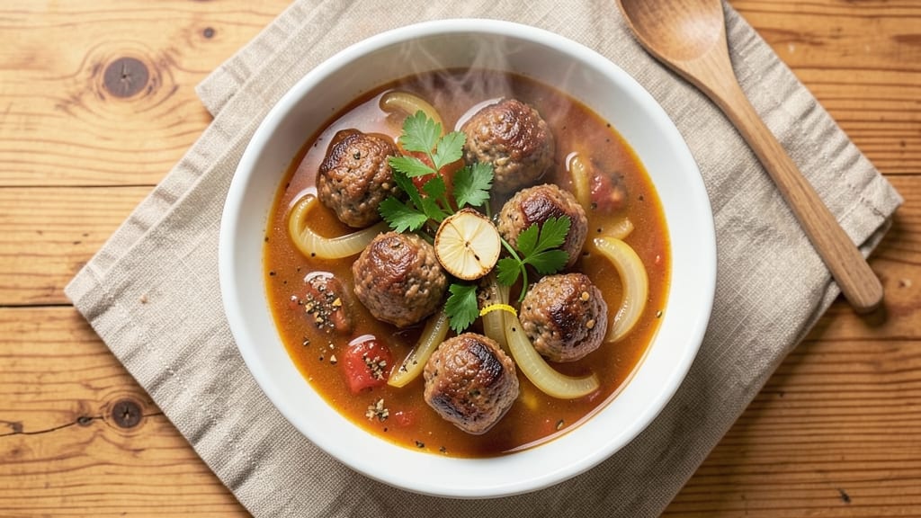 Albondigas Soup Recipe Instant Pot: Spiced Meatballs in Tangy Tomato Velout