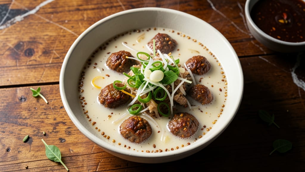 Bakso Soup Recipe: Crispy Meatballs Floating in Rich, Spiced Broth