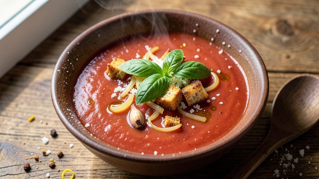 Authentic Tomato Soup Recipe: Slow-Simmered Umami Depth With Fresh Basil Finish