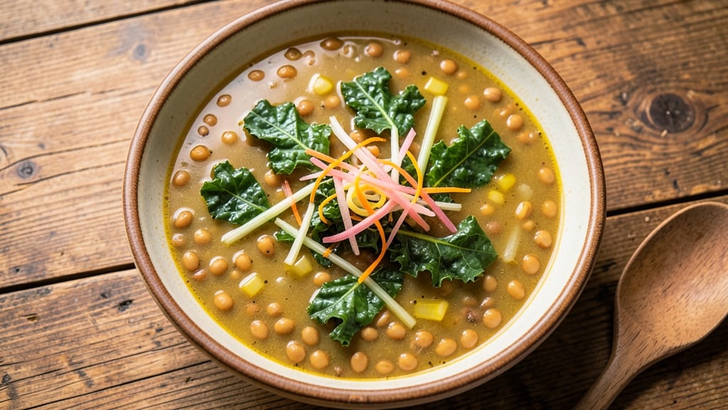 Alkaline Lentil Soup Recipe: Earthy Crunch and Silky Smoothness