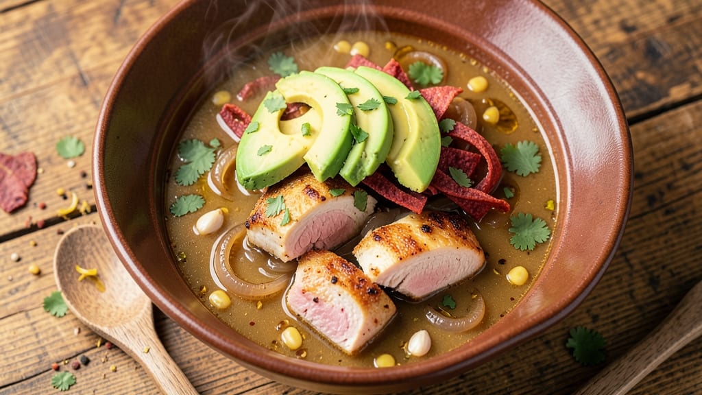 5-Star Chicken Tortilla Soup Recipe: Smoky Tortilla Crunch Meets Creamy Avocado Swirl