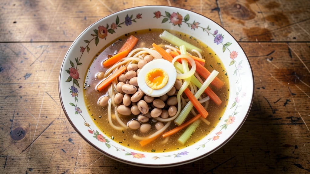Bean and Noodle Soup Recipe: Velvet Broth and Al Dente Noodles in One Pot