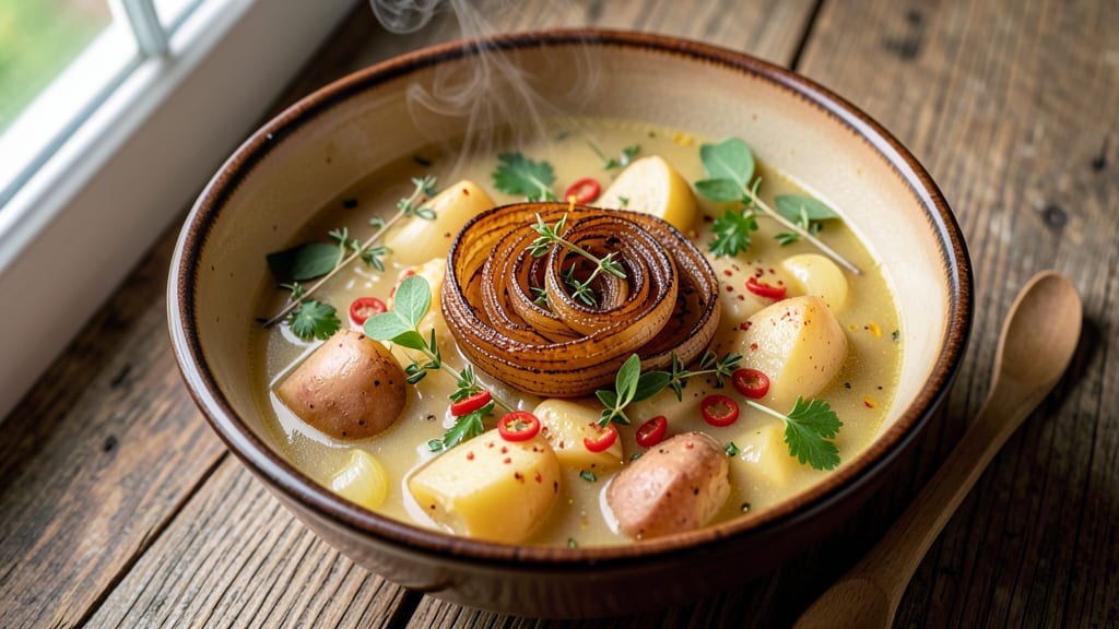 Austrian Potato Soup Recipe: Caramelized Onion and Paprika Depth