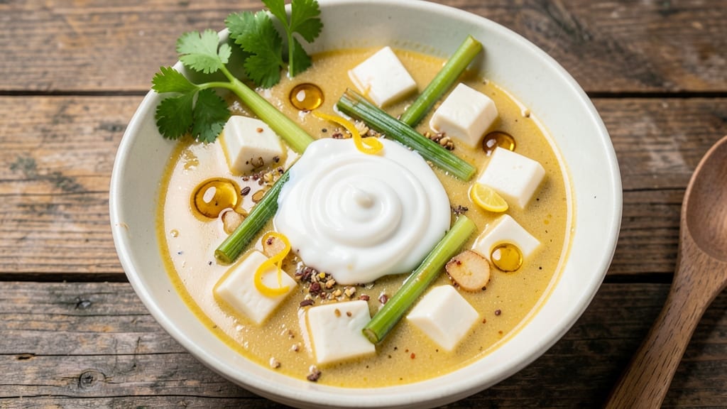 Bangla Thai Soup Recipe: Fragrant Lemongrass-Galangal Broth with Silky Tofu