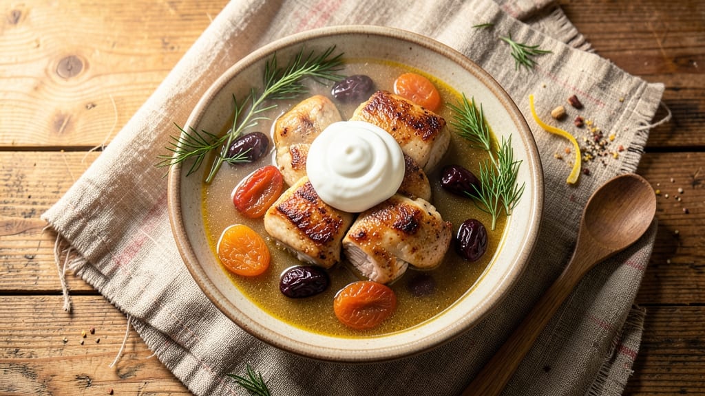 Armenian Chicken Soup Recipe: Spiced Yogurt and Herb Harmony in One Pot