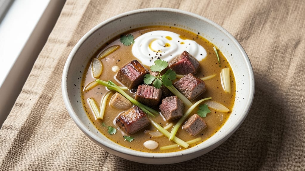 Beef Lemongrass Soup Recipe: Aromatic Herbs and Bright Citrus Notes
