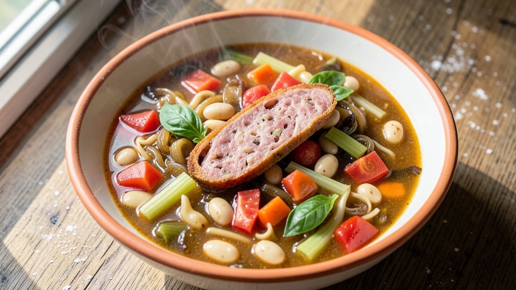 Authentic Italian Minestrone Soup Recipe with Sausage: Savory Herb-Packed Heartiness in One Pot