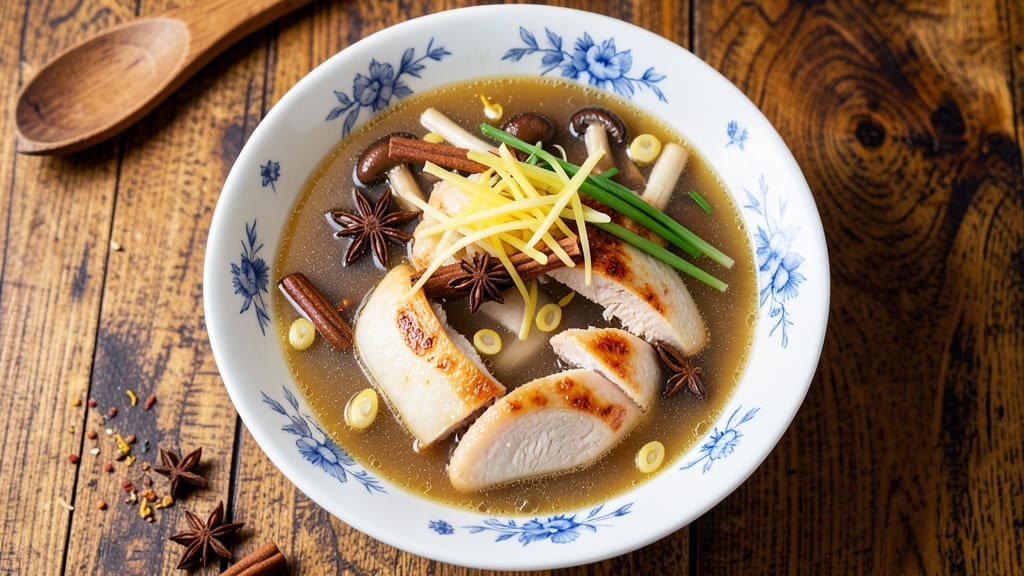 Authentic Chinese Chicken Soup Recipe: Fragrant Ginger-Shiitake Broth Magic