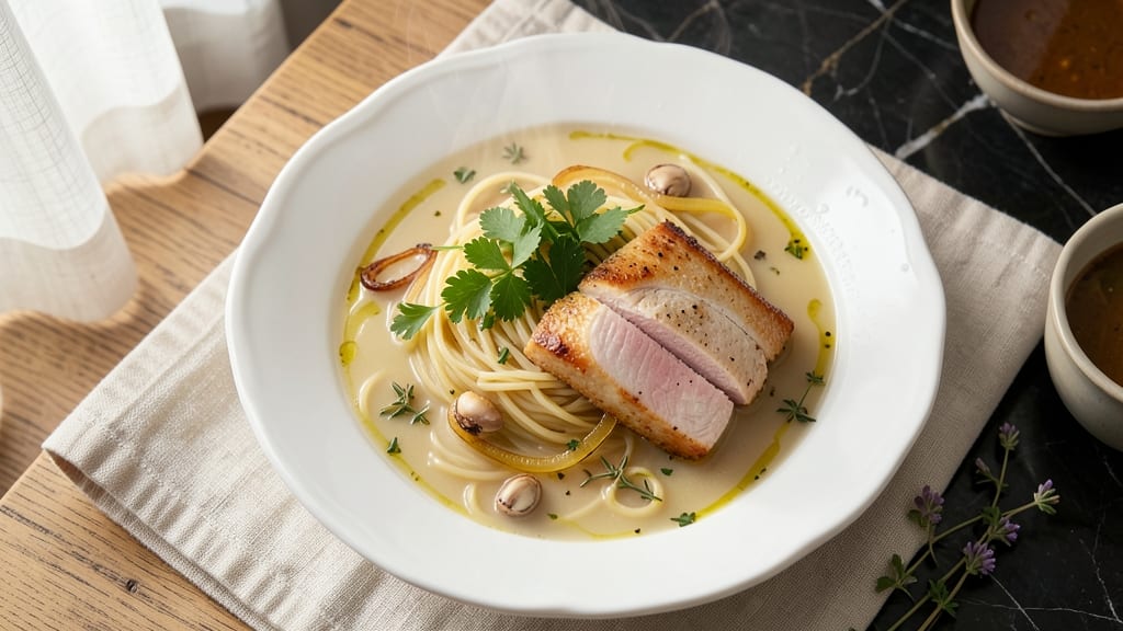 Angel Hair Soup Recipe: Silky Egg Noodles in Fragrant Herb Broth