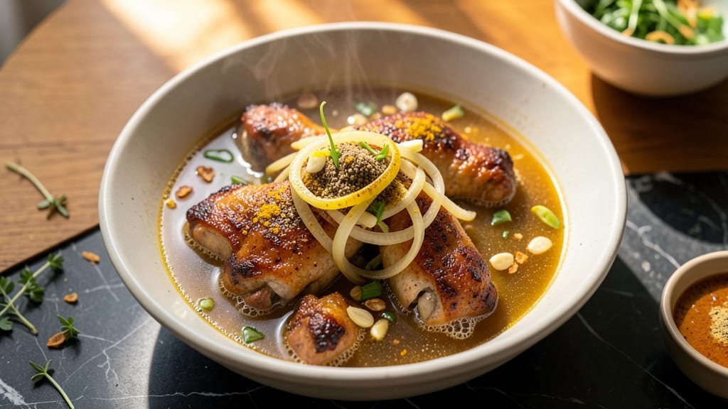 Afghani Chicken Soup Recipe: Warm Spiced Broth With Tender Chicken & Herbs