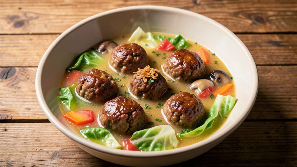 Albondigas Soup Recipe with Cabbage: Savory Meatballs in Herby Broth